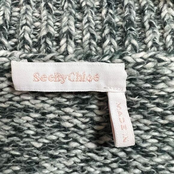 See by Chloe Striped Nightfall Green Sweater Designer Women’s Sz S - Picture 11 of 11